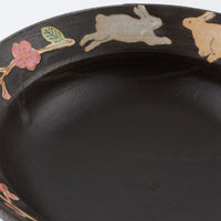 作家 大場紀穂子 グラタン皿 うさぎ 作家 大場紀穂子 陶磁器作家もの