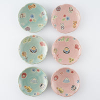 作家 大場紀穂子 重箱と小皿6枚 張り子