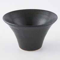 作家 児玉修治  朝顔bowl SS 黒 作家 児玉修治 陶磁器作家もの