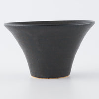 作家 児玉修治  朝顔bowl SS 黒 作家 児玉修治 陶磁器作家もの