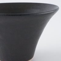 作家 児玉修治  朝顔bowl SS 黒 作家 児玉修治 陶磁器作家もの