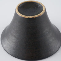 作家 児玉修治  朝顔bowl SS 黒 作家 児玉修治 陶磁器作家もの