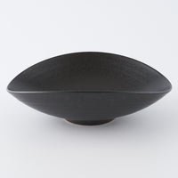 作家 児玉修治  たわみbowl 黒 作家 児玉修治 陶磁器作家もの