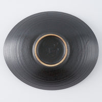 作家 児玉修治  たわみbowl 黒 作家 児玉修治 陶磁器作家もの