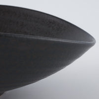 作家 児玉修治  たわみbowl 黒 作家 児玉修治 陶磁器作家もの