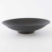 作家 児玉修治  フラットbowl 240 黒 作家 児玉修治 陶磁器作家もの