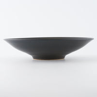 作家 児玉修治  フラットbowl 240 黒 作家 児玉修治 陶磁器作家もの