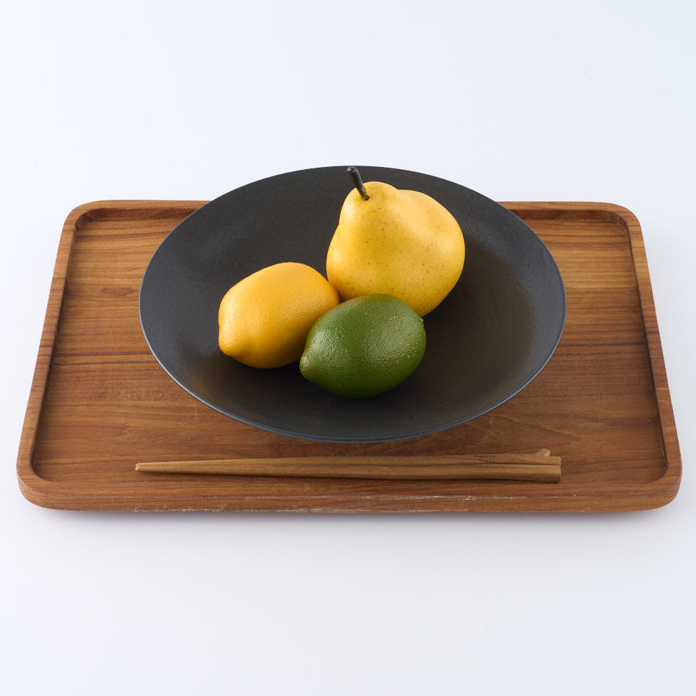 作家 児玉修治  フラットbowl 240 黒 作家 児玉修治 陶磁器作家もの