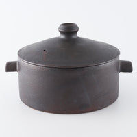 作家 児玉修治 角鍋 黒 作家 児玉修治 陶磁器作家もの