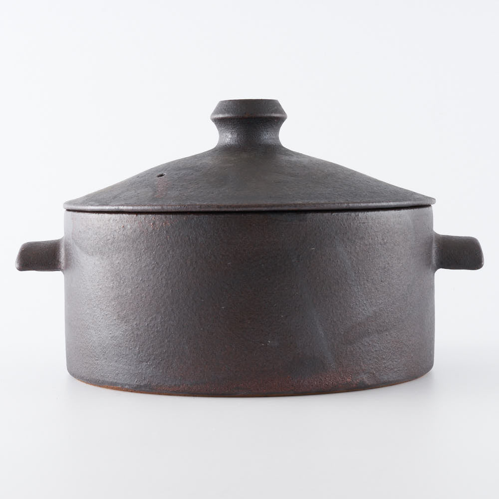 作家 児玉修治 角鍋 黒 作家 児玉修治 陶磁器作家もの