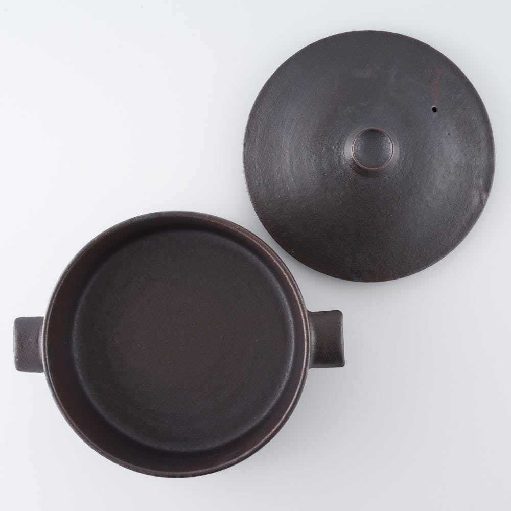 作家 児玉修治 角鍋 黒 作家 児玉修治 陶磁器作家もの