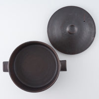 作家 児玉修治 角鍋 黒 作家 児玉修治 陶磁器作家もの