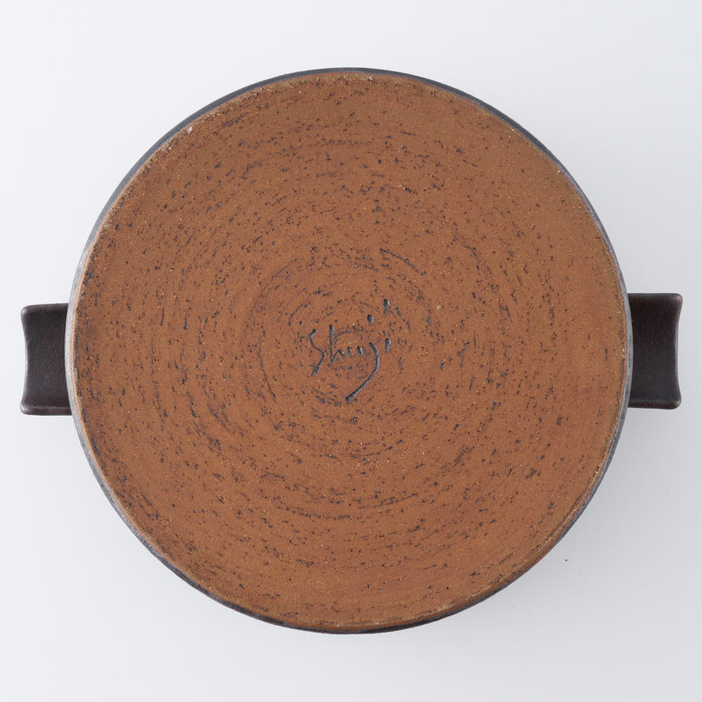 作家 児玉修治 角鍋 黒 作家 児玉修治 陶磁器作家もの