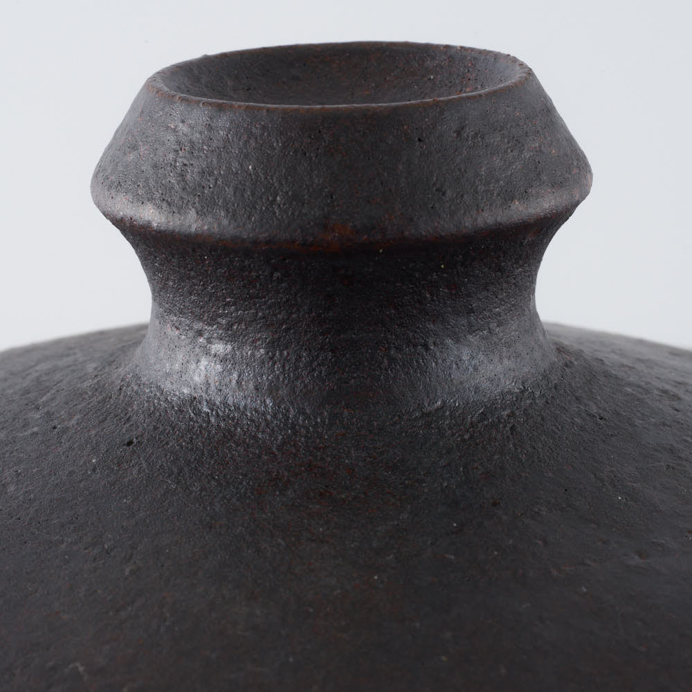 作家 児玉修治 角鍋 黒 作家 児玉修治 陶磁器作家もの