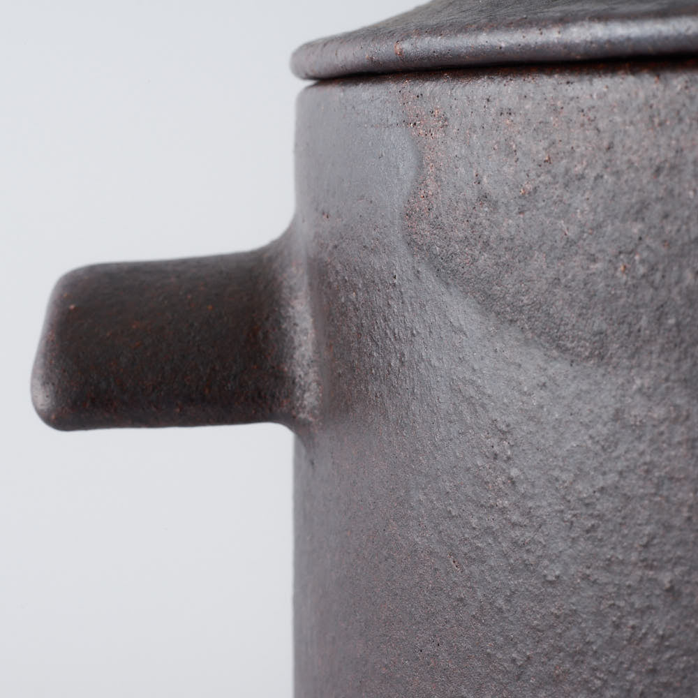 作家 児玉修治 角鍋 黒 作家 児玉修治 陶磁器作家もの