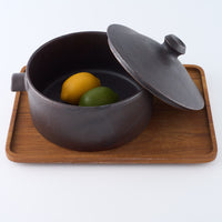 作家 児玉修治 角鍋 黒 作家 児玉修治 陶磁器作家もの