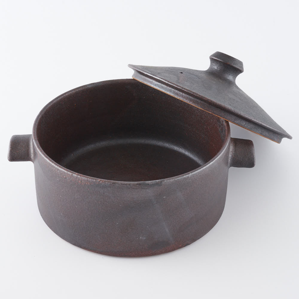 作家 児玉修治 角鍋 黒 作家 児玉修治 陶磁器作家もの