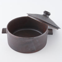 作家 児玉修治 角鍋 黒 作家 児玉修治 陶磁器作家もの