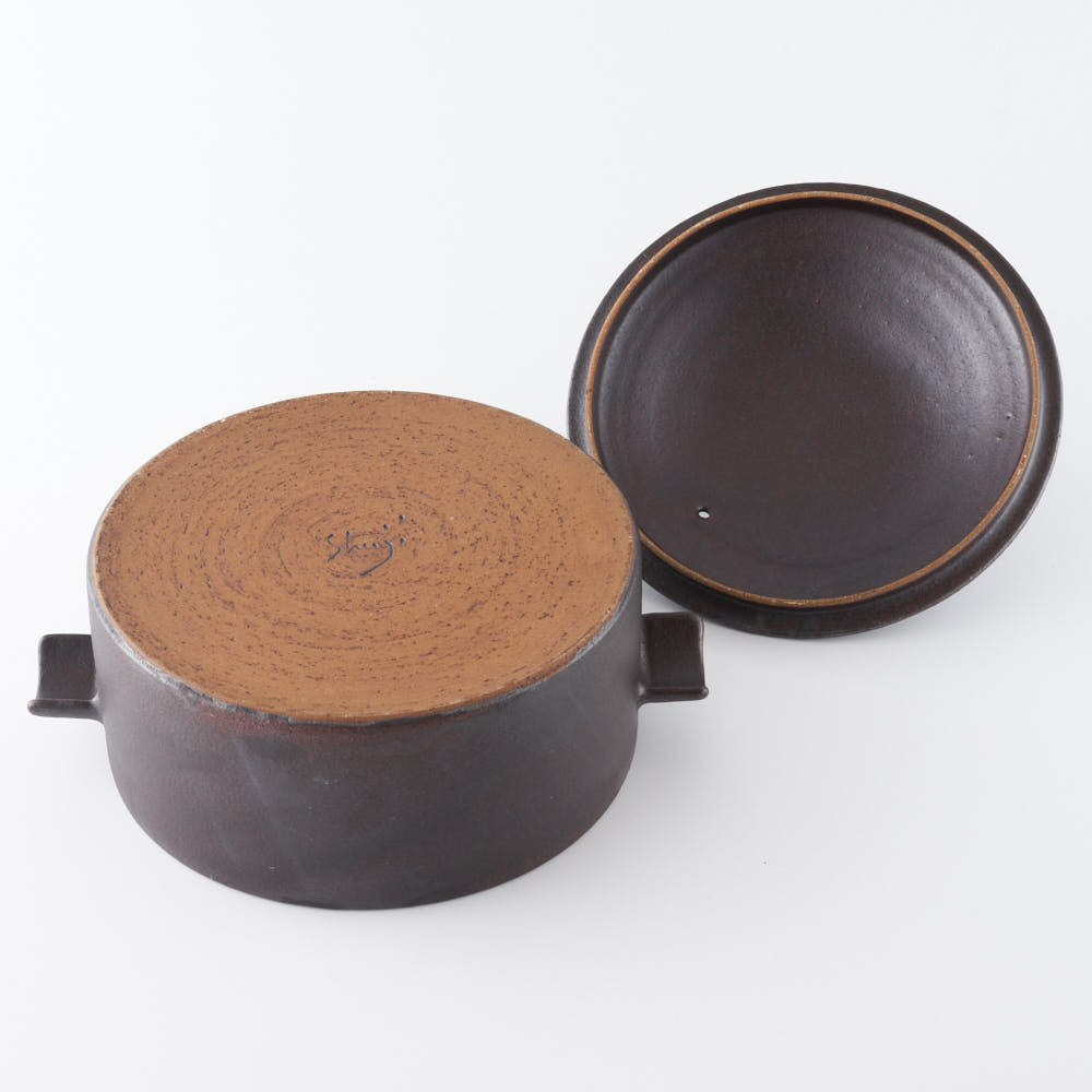 作家 児玉修治 角鍋 黒 作家 児玉修治 陶磁器作家もの