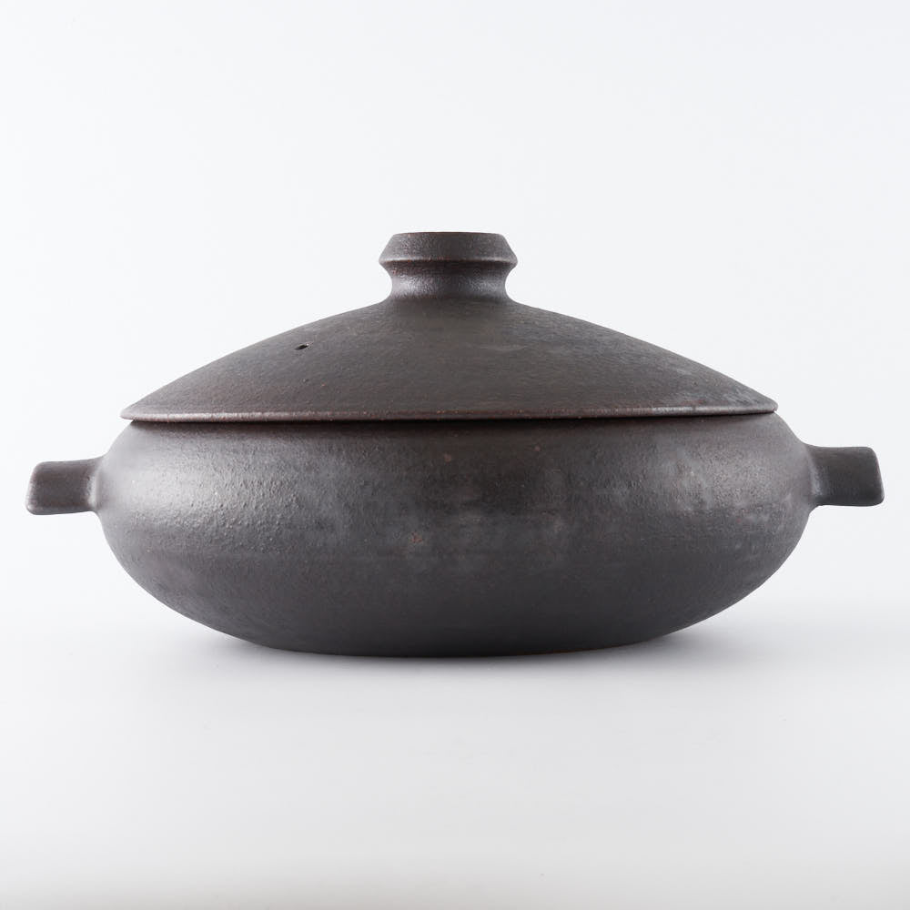 作家 児玉修治 平〇鍋 黒 作家 児玉修治 陶磁器作家もの