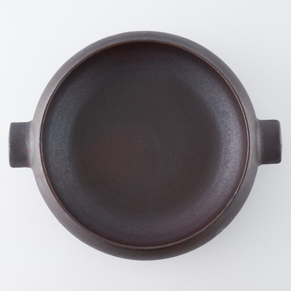 作家 児玉修治 平〇鍋 黒 作家 児玉修治 陶磁器作家もの