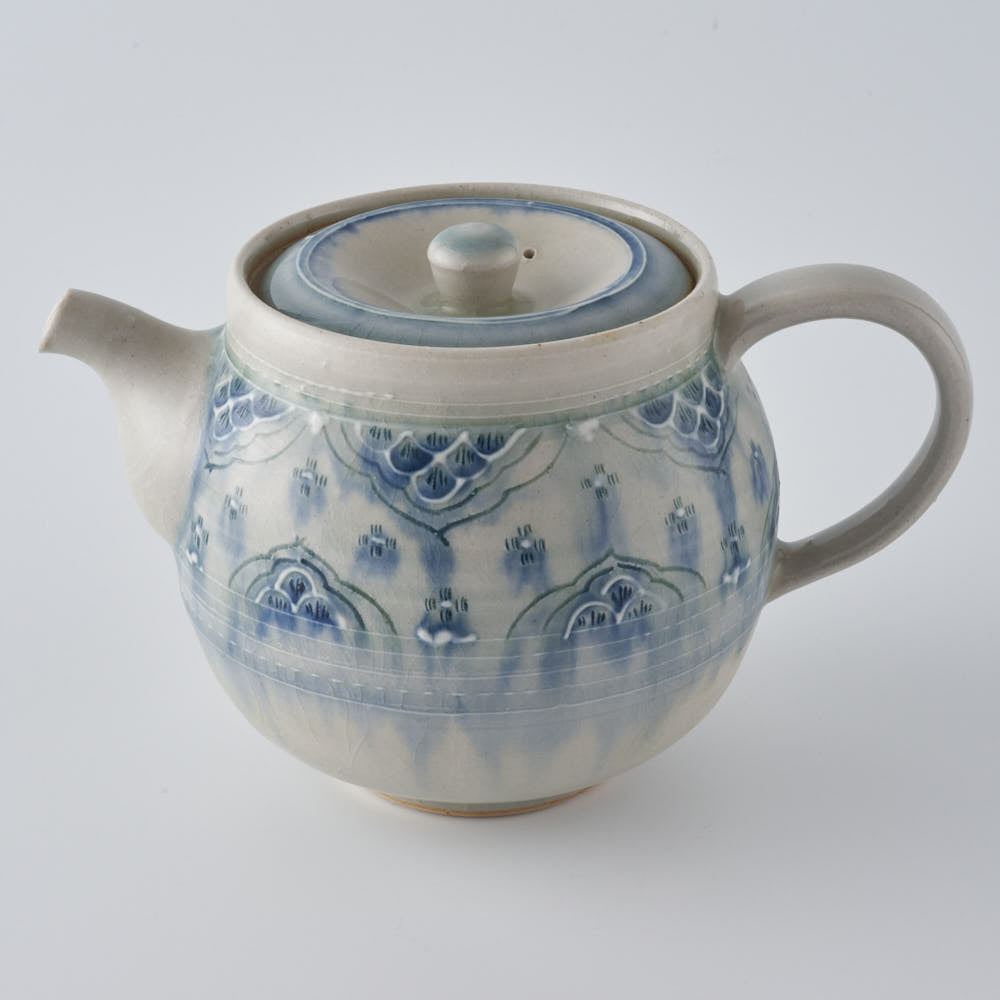 作家 小國美智子 小紋ポット 作家 小國美智子 陶磁器作家もの