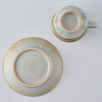 作家 小國美智子 イッチン小紋カップ&ソーサー 作家 小國美智子 陶磁器作家もの