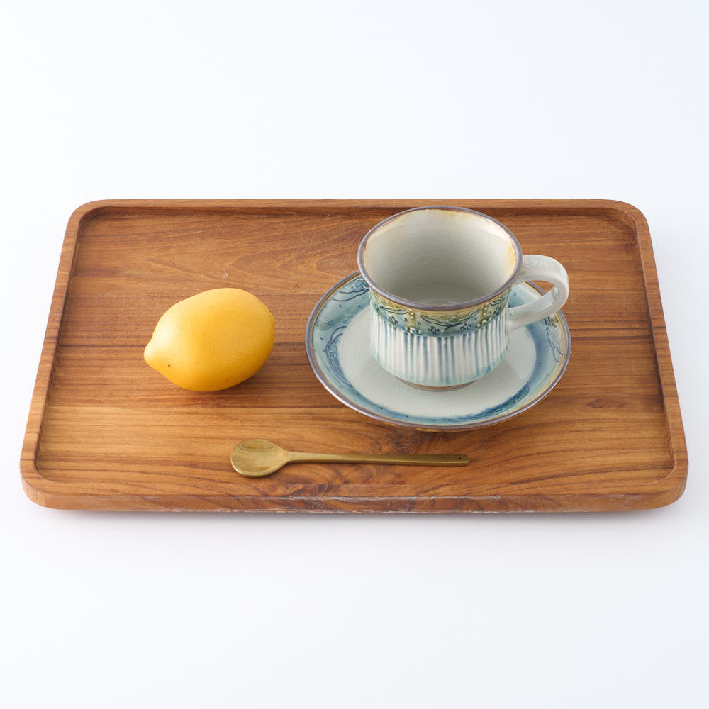 作家 小國美智子 イッチン小紋カップ&ソーサー 作家 小國美智子 陶磁器作家もの