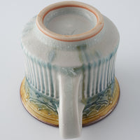 作家 小國美智子 イッチン小紋カップ&ソーサー 作家 小國美智子 陶磁器作家もの