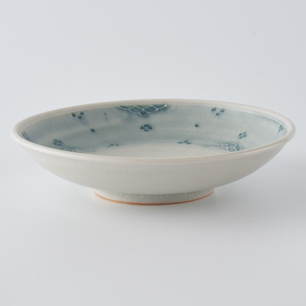 作家 小國美智子 イッチン小紋小皿 作家 小國美智子 陶磁器作家もの