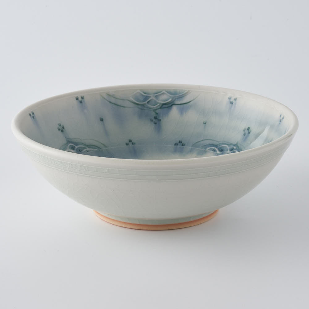 作家 小國美智子 イッチン小紋小鉢 作家 小國美智子 陶磁器作家もの