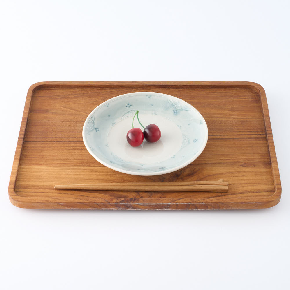 作家 小國美智子 イッチン小紋5寸皿 作家 小國美智子 陶磁器作家もの