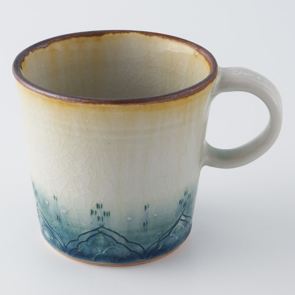 作家 小國美智子 イッチン小紋マグ 作家 小國美智子 陶磁器作家もの