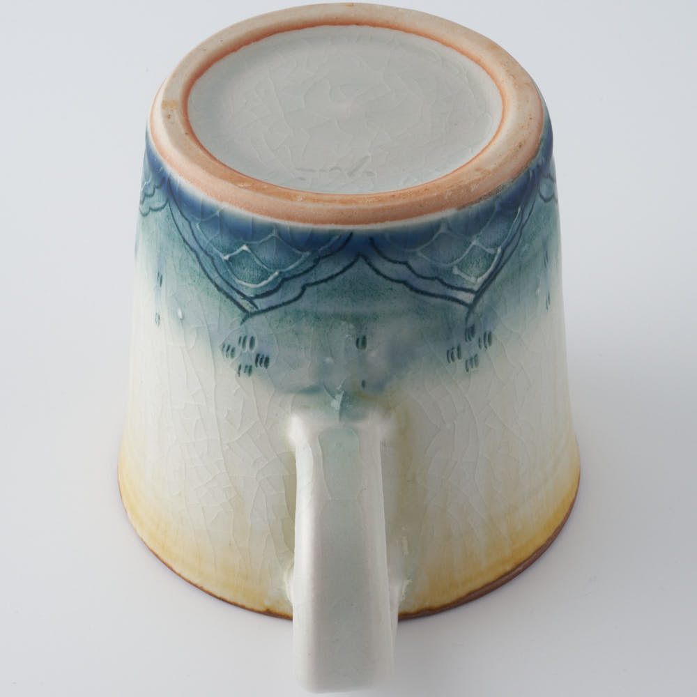 作家 小國美智子 イッチン小紋マグ 作家 小國美智子 陶磁器作家もの