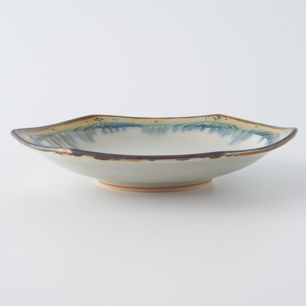 作家 小國美智子 亀甲小皿 作家 小國美智子 陶磁器作家もの