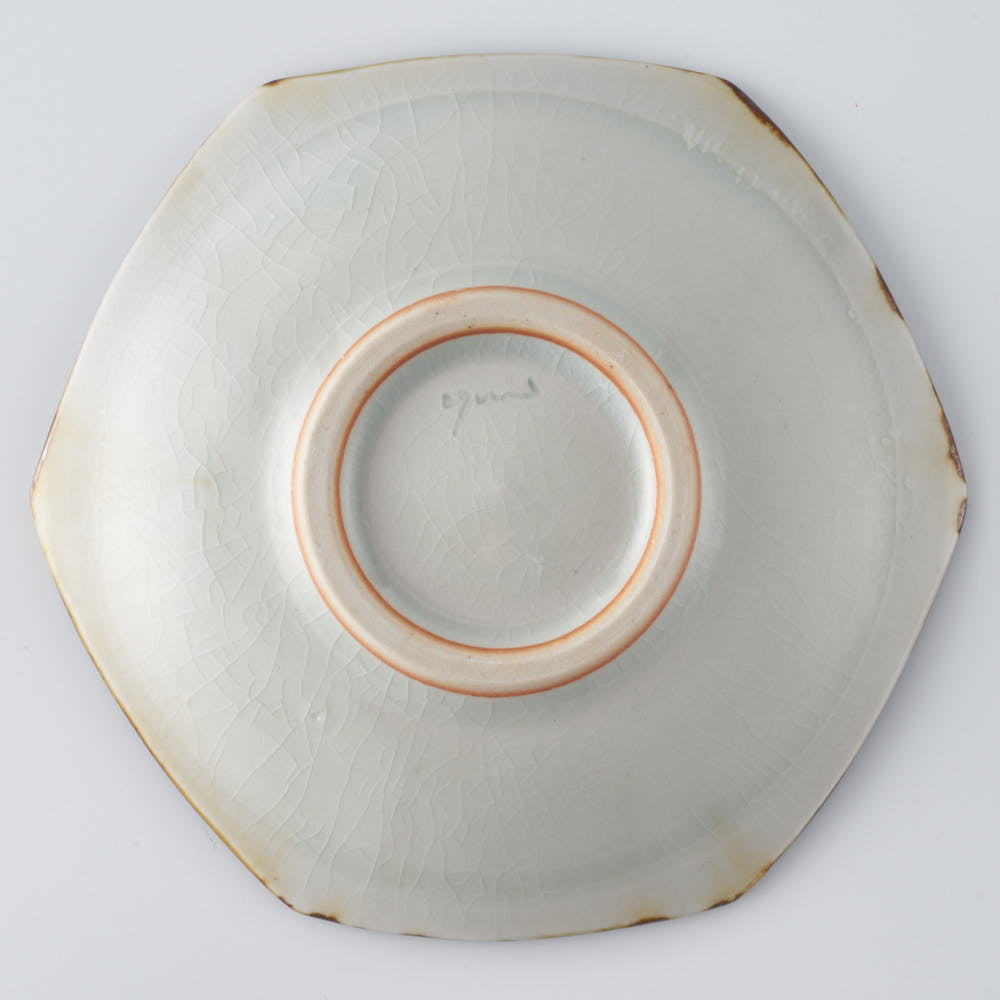 作家 小國美智子 亀甲小皿 作家 小國美智子 陶磁器作家もの