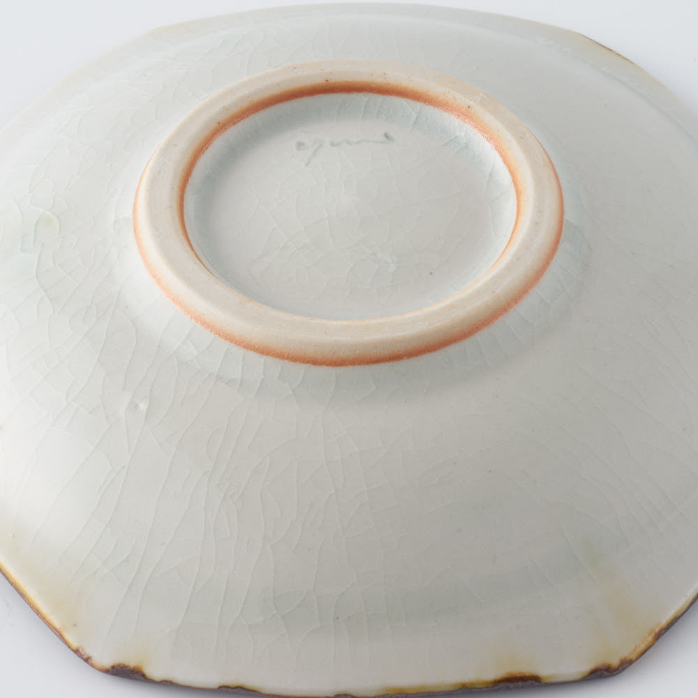 作家 小國美智子 亀甲小皿 作家 小國美智子 陶磁器作家もの