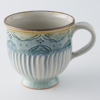 作家 小國美智子 マグ(小紋) 作家 小國美智子 陶磁器作家もの