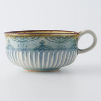 作家 小國美智子 スープカップ(小紋) 作家 小國美智子 陶磁器作家もの