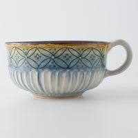 作家 小國美智子 スープカップ(七宝) 作家 小國美智子 陶磁器作家もの