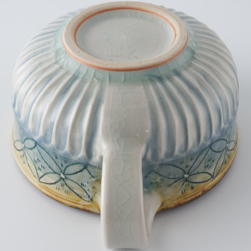 作家 小國美智子 スープカップ(七宝) 作家 小國美智子 陶磁器作家もの