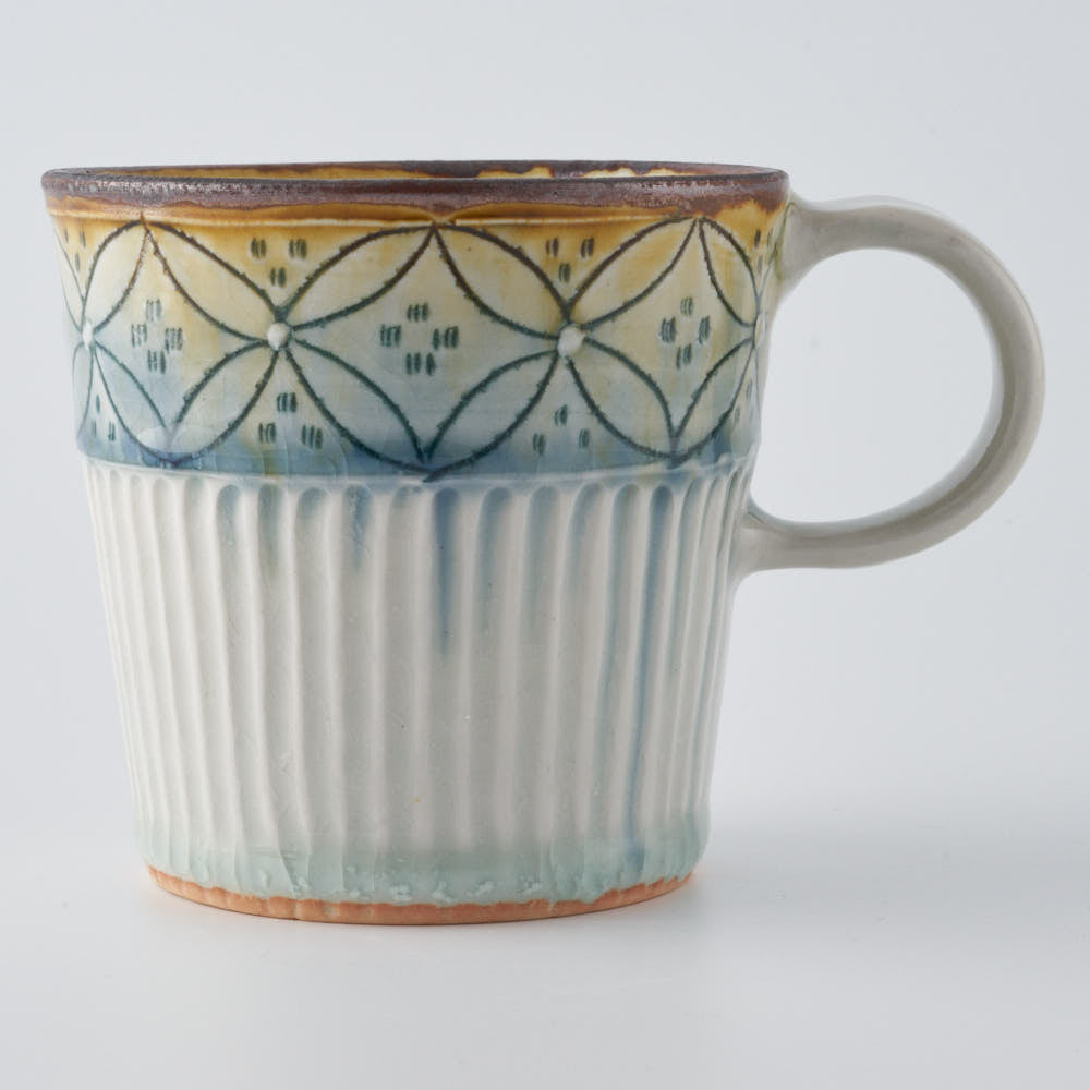 作家 小國美智子 筒マグ(七宝) 作家 小國美智子 陶磁器作家もの