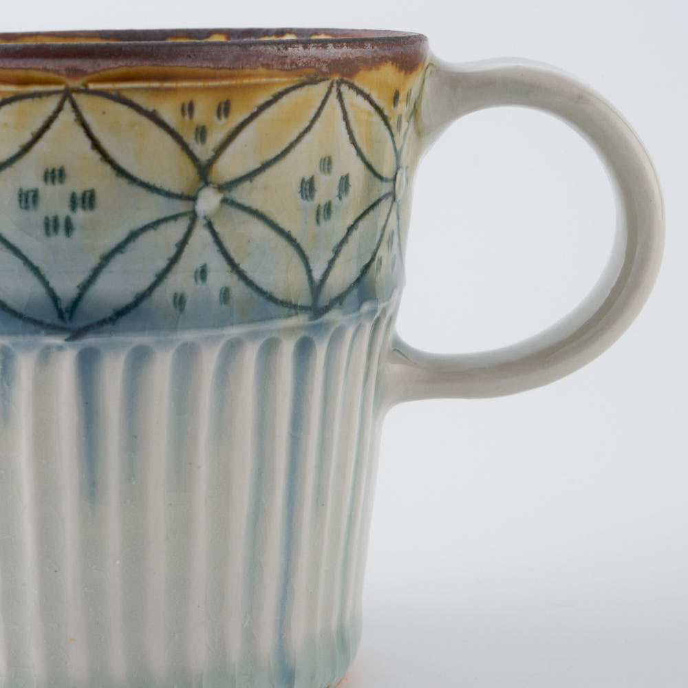 作家 小國美智子 筒マグ(七宝) 作家 小國美智子 陶磁器作家もの