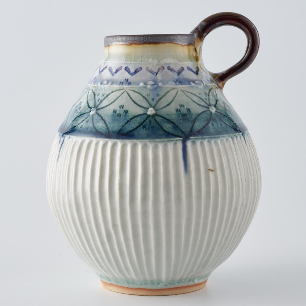 作家 小國美智子 刻文花器 作家 小國美智子 陶磁器作家もの