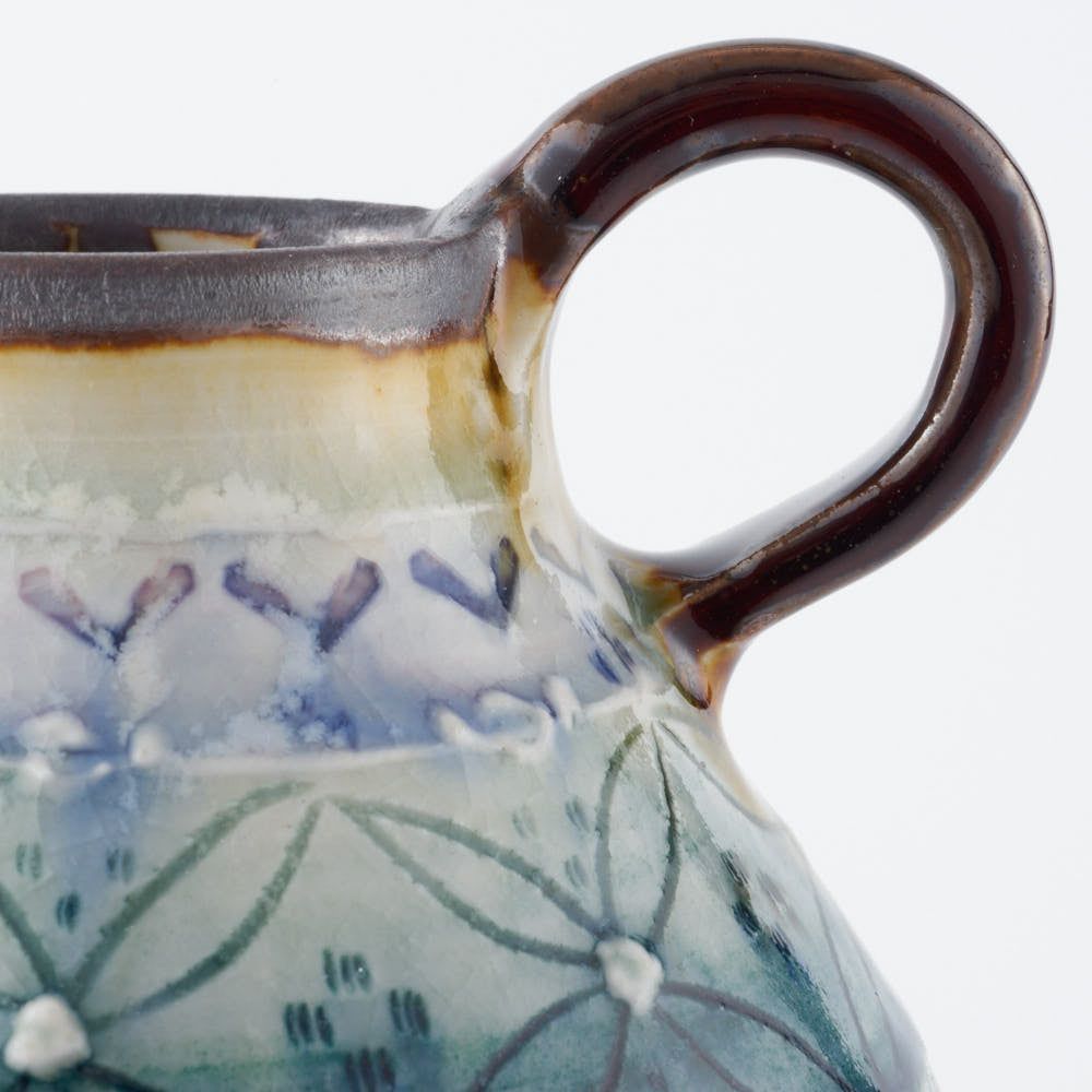 作家 小國美智子 刻文花器 作家 小國美智子 陶磁器作家もの