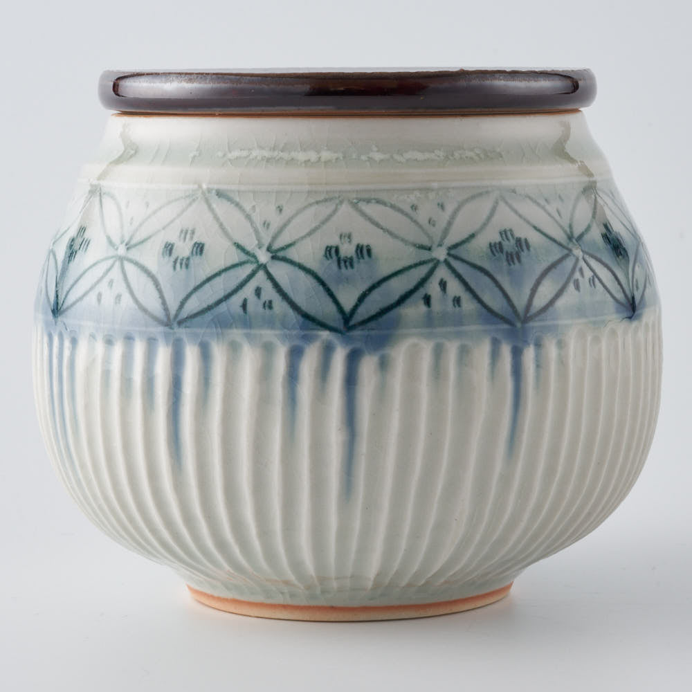 作家 小國美智子 蓋物(七宝) 作家 小國美智子 陶磁器作家もの