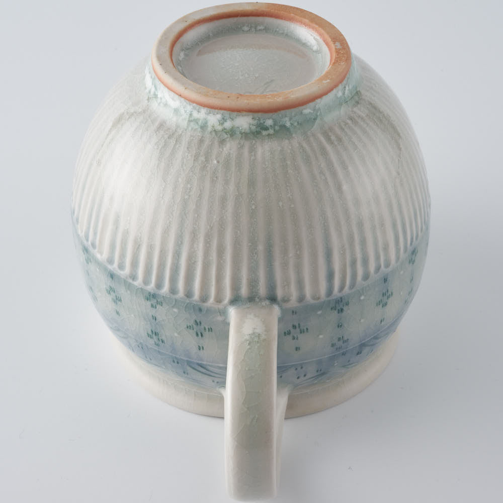 作家 小國美智子 イッチン小紋ポット 作家 小國美智子 陶磁器作家もの