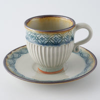 作家 小國美智子 デミタスカップ(カール) 作家 小國美智子 陶磁器作家もの