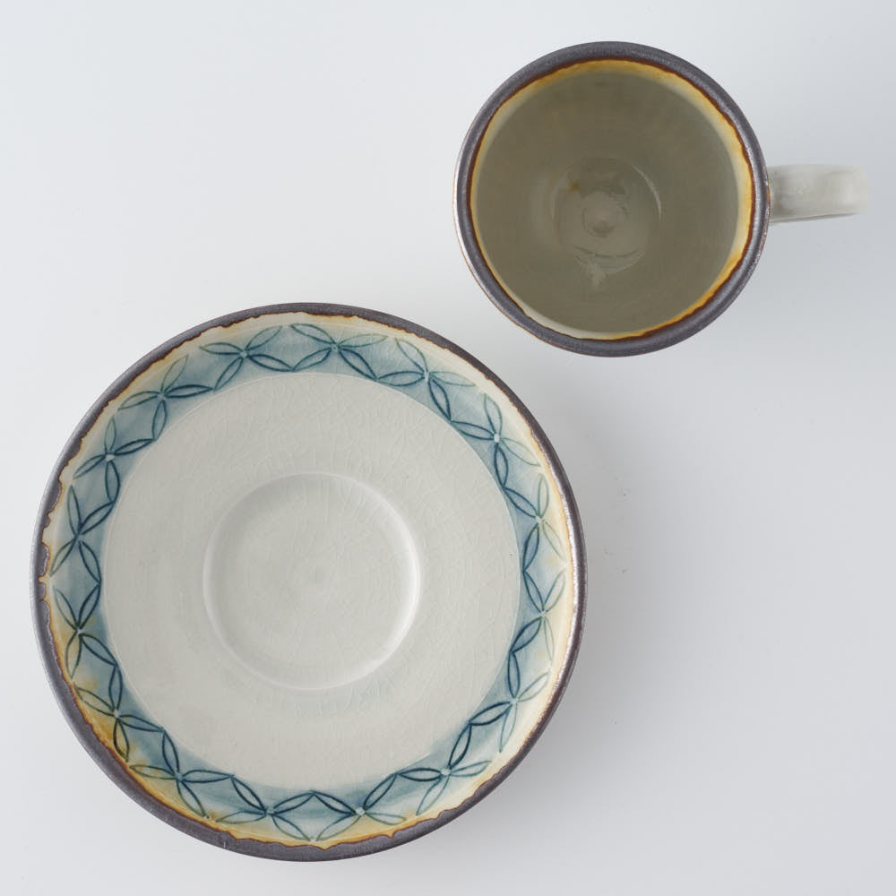 作家 小國美智子 デミタスカップ(カール) 作家 小國美智子 陶磁器作家もの