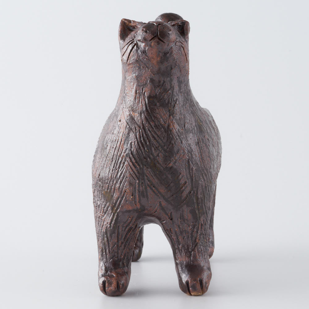 作家 小國美智子 フラワーベース（植木鉢） 黒猫 ¥8,800 大人の焼き物